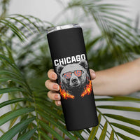Bears Mascot Skinny Tumbler Vintage Retro Chicago - Wonder Print Shop