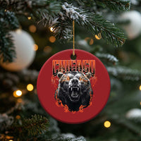 Vintage Chicago Christmas Ornament Retro Graphic Wild Bear Streetwear Bootleg - Wonder Print Shop