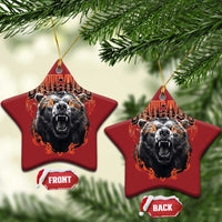Vintage Chicago Christmas Ornament Retro Graphic Wild Bear Streetwear Bootleg - Wonder Print Shop