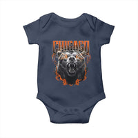 Vintage Chicago Baby Onesie Retro Graphic Wild Bear Streetwear Bootleg - Wonder Print Shop