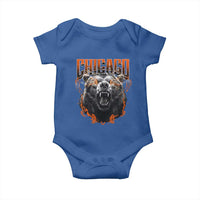 Vintage Chicago Baby Onesie Retro Graphic Wild Bear Streetwear Bootleg - Wonder Print Shop