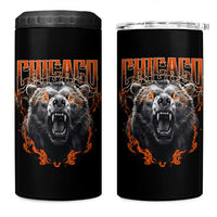 Vintage Chicago 4 in 1 Can Cooler Tumbler Retro Graphic Wild Bear Streetwear Bootleg - Wonder Print Shop