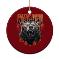 Vintage Chicago Ceramic Ornament Retro Graphic Wild Bear Streetwear Bootleg - Wonder Print Shop