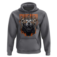 Vintage Chicago Hoodie Retro Graphic Wild Bear Streetwear Bootleg - Wonder Print Shop