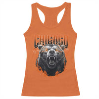 Vintage Chicago Racerback Tank Top Retro Graphic Wild Bear Streetwear Bootleg - Wonder Print Shop