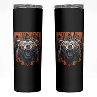 Vintage Chicago Skinny Tumbler Retro Graphic Wild Bear Streetwear Bootleg - Wonder Print Shop