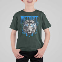 Lion Lovers T Shirt For Kid Detroit Fan Apparel - Wonder Print Shop