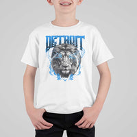 Lion Lovers T Shirt For Kid Detroit Fan Apparel - Wonder Print Shop