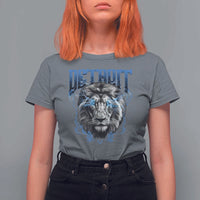Lion Lovers T Shirt For Women Detroit Fan Apparel - Wonder Print Shop