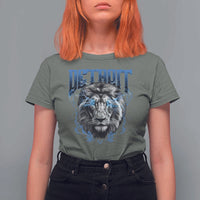 Lion Lovers T Shirt For Women Detroit Fan Apparel - Wonder Print Shop