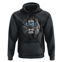 Lion Lovers Hoodie Wearing Glasses Retro Vintage Style Detroit Fan