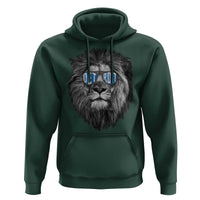Lion Lovers Hoodie Wearing Glasses Retro Vintage Style Detroit Fan