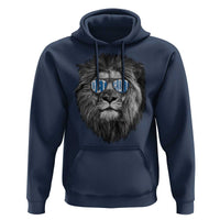 Lion Lovers Hoodie Wearing Glasses Retro Vintage Style Detroit Fan
