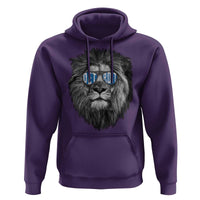 Lion Lovers Hoodie Wearing Glasses Retro Vintage Style Detroit Fan