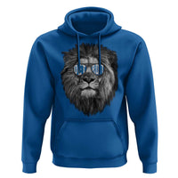 Lion Lovers Hoodie Wearing Glasses Retro Vintage Style Detroit Fan