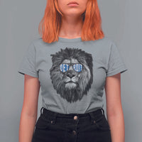 Lion Lovers T Shirt For Women Wearing Glasses Retro Vintage Style Detroit Fan - Wonder Print Shop