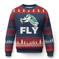 Philly Fan Ugly Christmas Sweater Barkley Backwards Hurdle - Wonder Print Shop