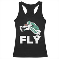 Philly Fan Racerback Tank Top Barkley Backwards Hurdle - Wonder Print Shop