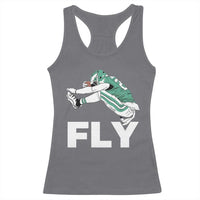 Philly Fan Racerback Tank Top Barkley Backwards Hurdle - Wonder Print Shop
