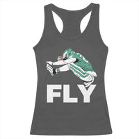 Philly Fan Racerback Tank Top Barkley Backwards Hurdle - Wonder Print Shop