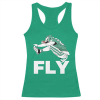 Philly Fan Racerback Tank Top Barkley Backwards Hurdle - Wonder Print Shop