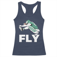 Philly Fan Racerback Tank Top Barkley Backwards Hurdle - Wonder Print Shop