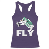 Philly Fan Racerback Tank Top Barkley Backwards Hurdle - Wonder Print Shop
