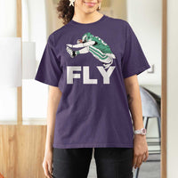 Philly Fan T Shirt For Women Barkley Backwards Hurdle - Wonder Print Shop