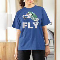 Philly Fan T Shirt For Women Barkley Backwards Hurdle - Wonder Print Shop