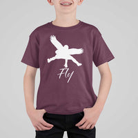 Eagles Fly T Shirt For Kid Philadelphia Birds Spirit - Wonder Print Shop
