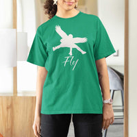 Eagles Fly T Shirt For Women Philadelphia Birds Spirit - Wonder Print Shop