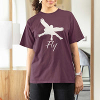 Eagles Fly T Shirt For Women Philadelphia Birds Spirit - Wonder Print Shop