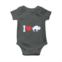 Vintage Buffalo Baby Onesie American I Love Bison - Wonder Print Shop
