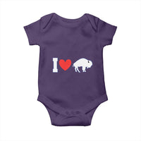 Vintage Buffalo Baby Onesie American I Love Bison - Wonder Print Shop