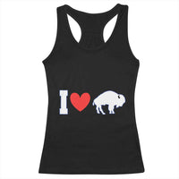 Vintage Buffalo Racerback Tank Top American I Love Bison - Wonder Print Shop