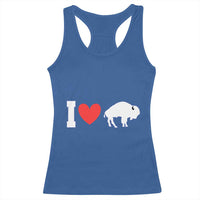 Vintage Buffalo Racerback Tank Top American I Love Bison - Wonder Print Shop