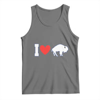 Vintage Buffalo Tank Top American I Love Bison - Wonder Print Shop