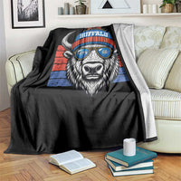 Buffalo Football Throw Blanket Vintage 90s Bill Fan Game Day - Wonder Print Shop