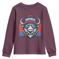 Buffalo Football Youth Sweatshirt Vintage 90s Bill Fan Game Day - Wonder Print Shop