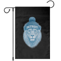 Detroit Football Garden Flag Retro Lions Mascot Sport Fan - Wonder Print Shop