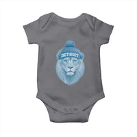 Detroit Football Baby Onesie Retro Lions Mascot Sport Fan - Wonder Print Shop