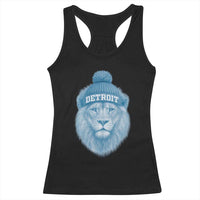 Detroit Football Racerback Tank Top Retro Lions Mascot Sport Fan - Wonder Print Shop