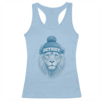 Detroit Football Racerback Tank Top Retro Lions Mascot Sport Fan - Wonder Print Shop