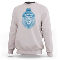 Detroit Football Sweatshirt Retro Lions Mascot Sport Fan - Wonder Print Shop