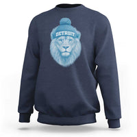Detroit Football Sweatshirt Retro Lions Mascot Sport Fan - Wonder Print Shop