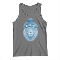 Detroit Football Tank Top Retro Lions Mascot Sport Fan - Wonder Print Shop