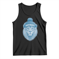 Detroit Football Tank Top Retro Lions Mascot Sport Fan - Wonder Print Shop