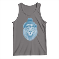 Detroit Football Tank Top Retro Lions Mascot Sport Fan - Wonder Print Shop