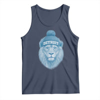 Detroit Football Tank Top Retro Lions Mascot Sport Fan - Wonder Print Shop