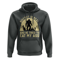 Funny Bigfoot Hoodie Sasquatch Big Foot Eat My Ass Vintage Cryptid Meme - Wonder Print Shop
